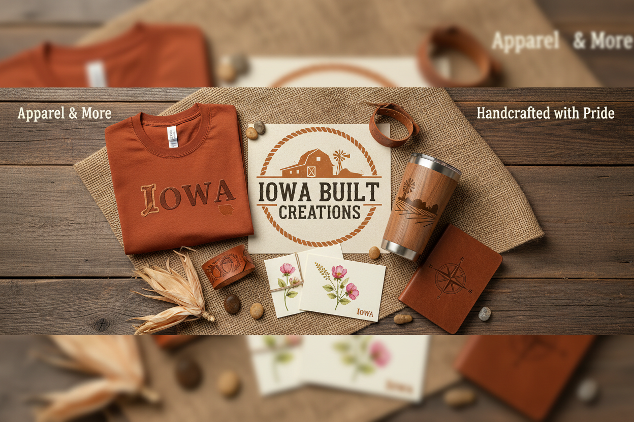 Iowa Built Creations rustic banner