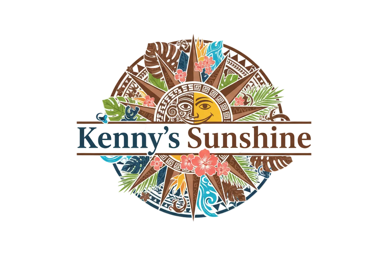 Kenny's Sunshine hawaiian polynsian logo